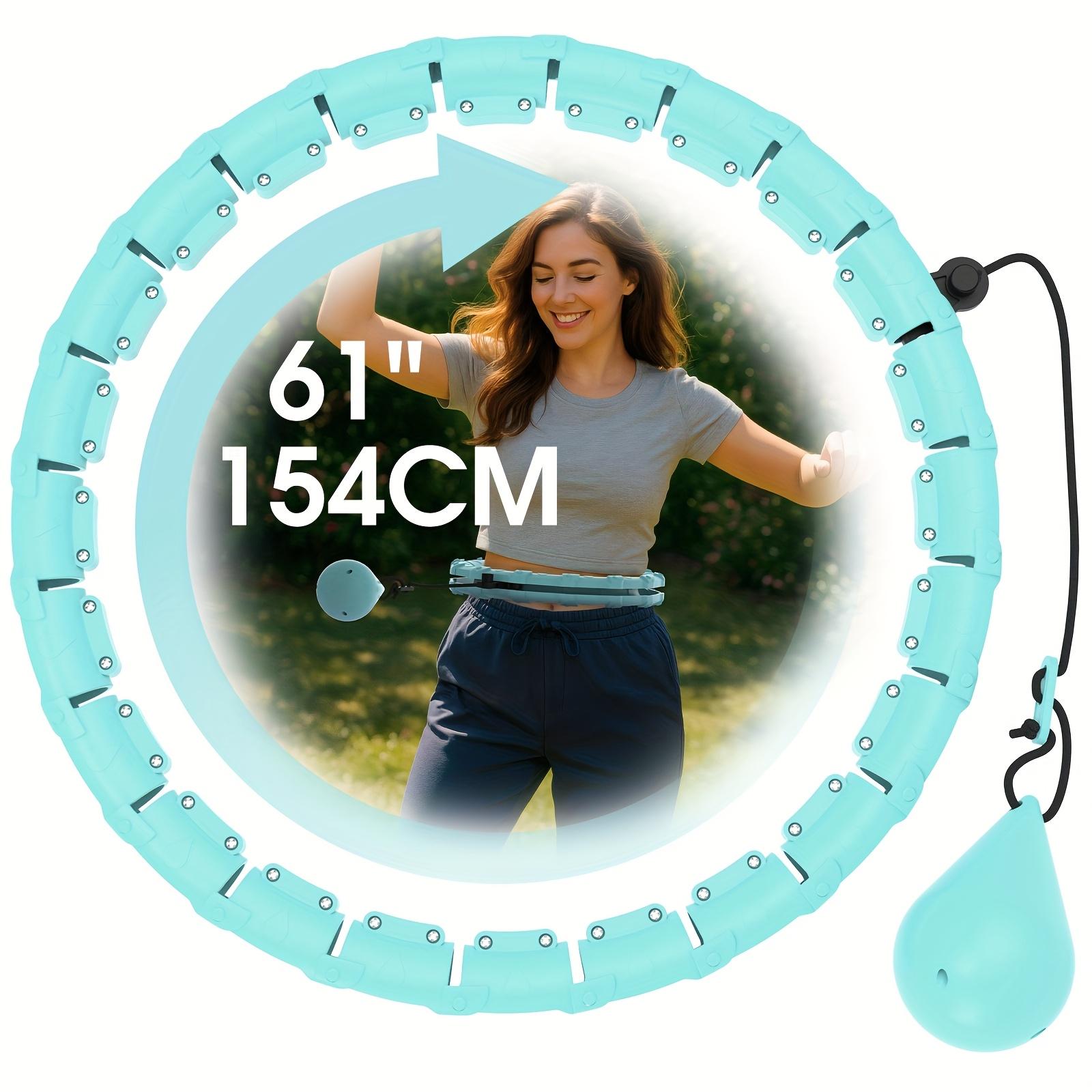 

Adjustable 30-Node Plus Size Smart Fitness Ring with Weights and Removable Rope Knots - ABS Exercise Equipment for Women светло-голубой