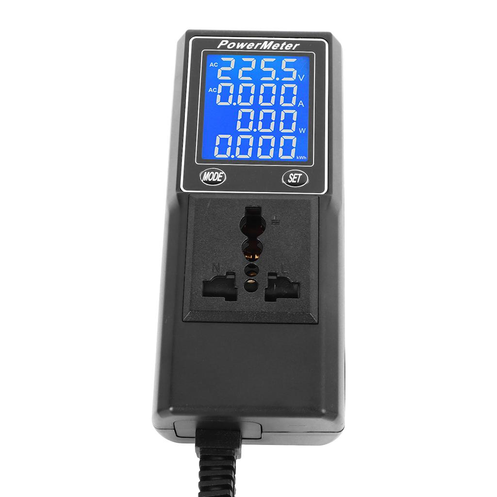 Electricity Usage Monitor Plug in Power Meter Electrical Power Consumption Watt Voltage Amps Meter
