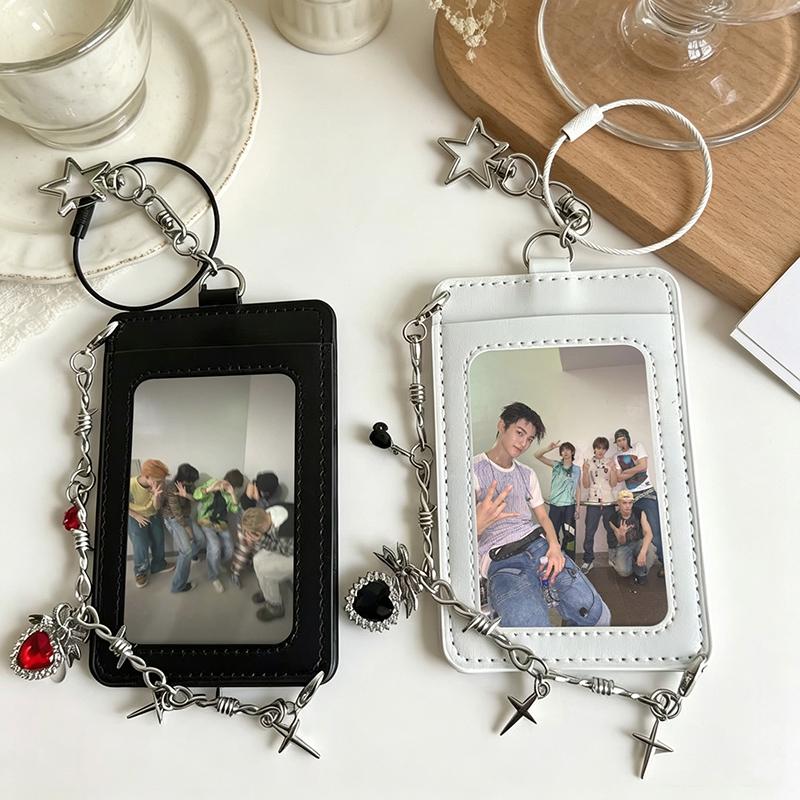 Photo Card Holder Kpop Idol Photo Protector Cover Vreative Keychain Photocard Binder Bag Pendant Blinders Photocard