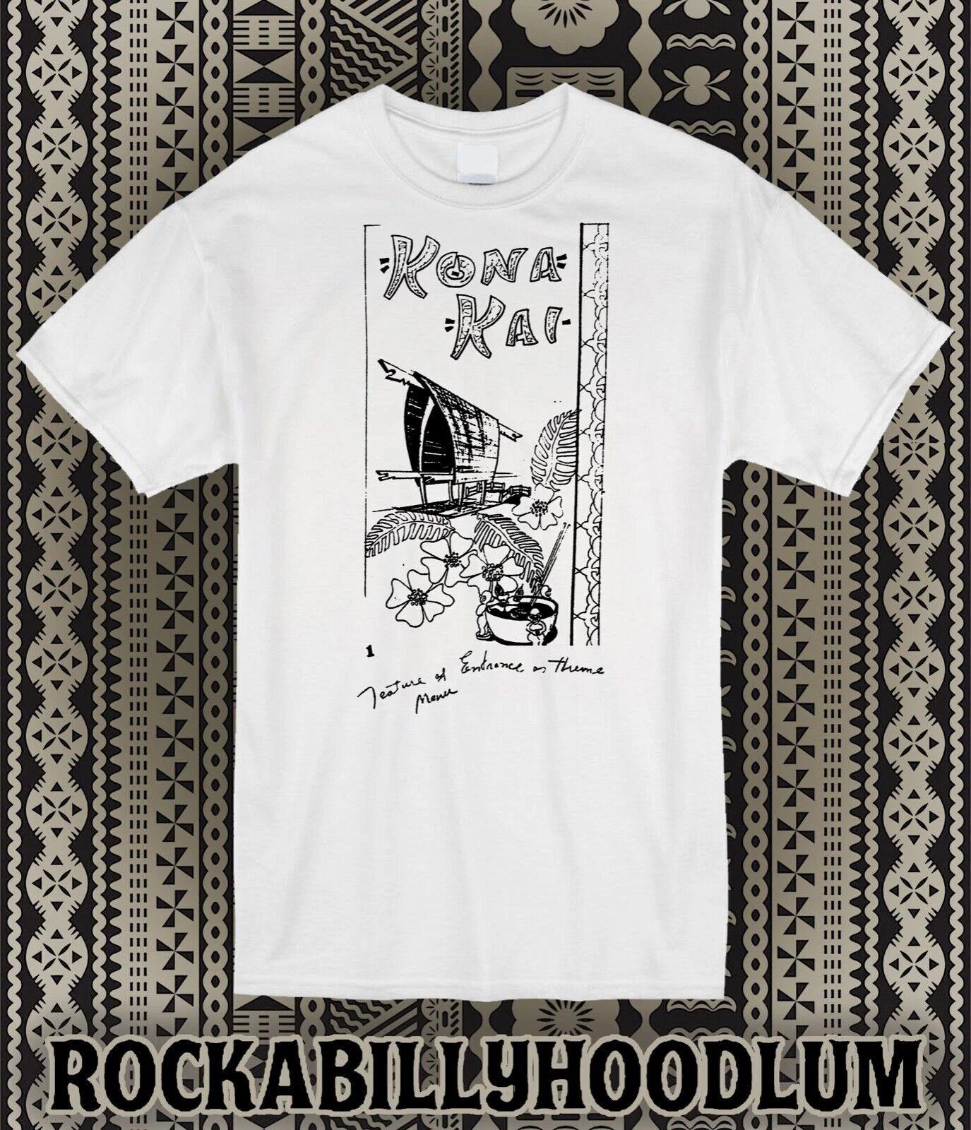 Retro Tiki T Tee Shirt 100% Cotton Bar Mug Restaurant Kona Kai Art S