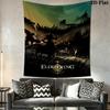 Elden Ring Veil Wall Hanging Printed Fabric Blanket Decorative Tapestries for Bedroom Living Room Home Decor