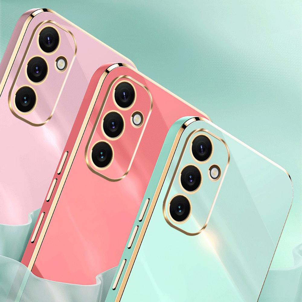 XINLI Electroplating Phone Case for Samsung Galaxy A34 5G Anti-scratch TPU Cover