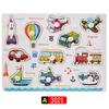 Wooden 3D Educational Grasping Board & Puzzle for Children: Animal & Fruit Theme Cognitive Toy
