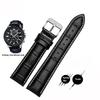 20mm 22mm Genuine Leather Watchband Casio BEM-501 506 307 EDIFICE Series EFB-530 MTP-1303 Watch Band Bracelet Strap Black Brown
