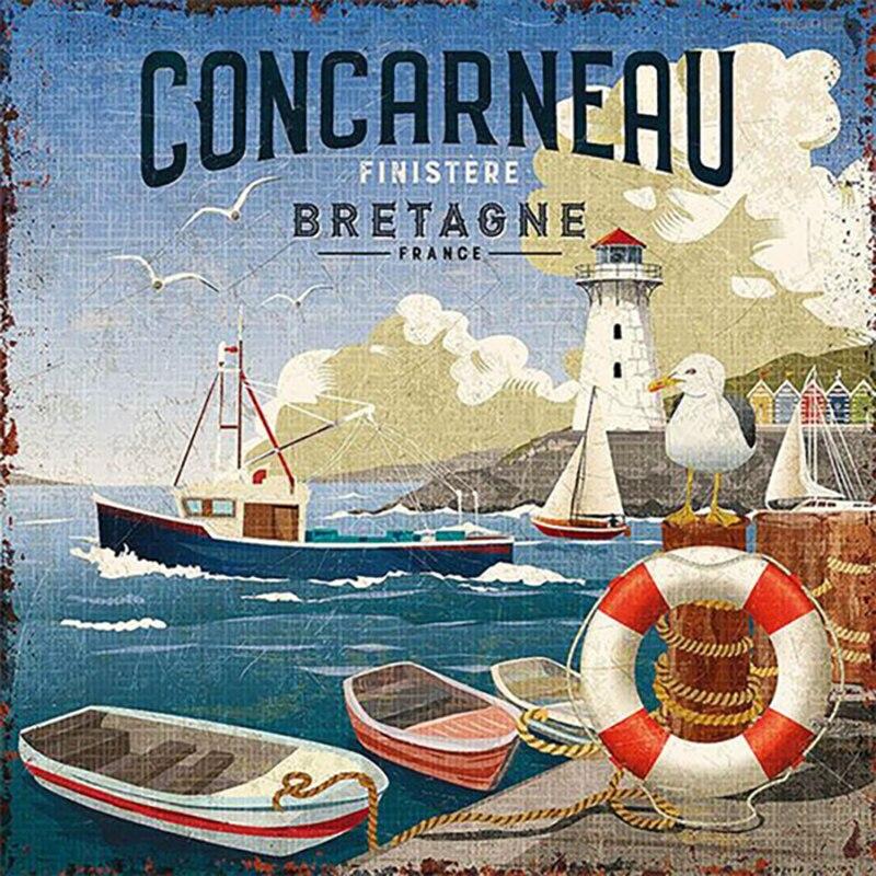 New 5D DIY Diamond Painting Lighthouse Diamond Embroidery Sea View Cross Stitch Full Round Drill Home Decor Manual Gift