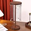 Walnut Jewelry Rack: Stylish Display Stand for Necklaces and Pendants
