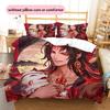 Asura  Pattern Bedding Quilt Set  Home Decoration  Gift (1 * duvet cover + 2 * pillowcase  without core)