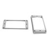 2Pcs Pickup Mounting Ring Metal Double Coil Pickup Mounting Cover Frame Musical Instrument Accessory Set