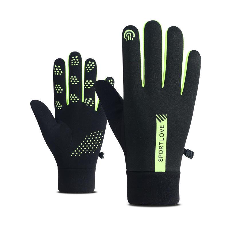 Winter Warm Cyclists' Anti-Slip Touchscreen Gloves - Women's & Men's Plus Velvet, Thickened, Cold-Proof, Water-Repellent