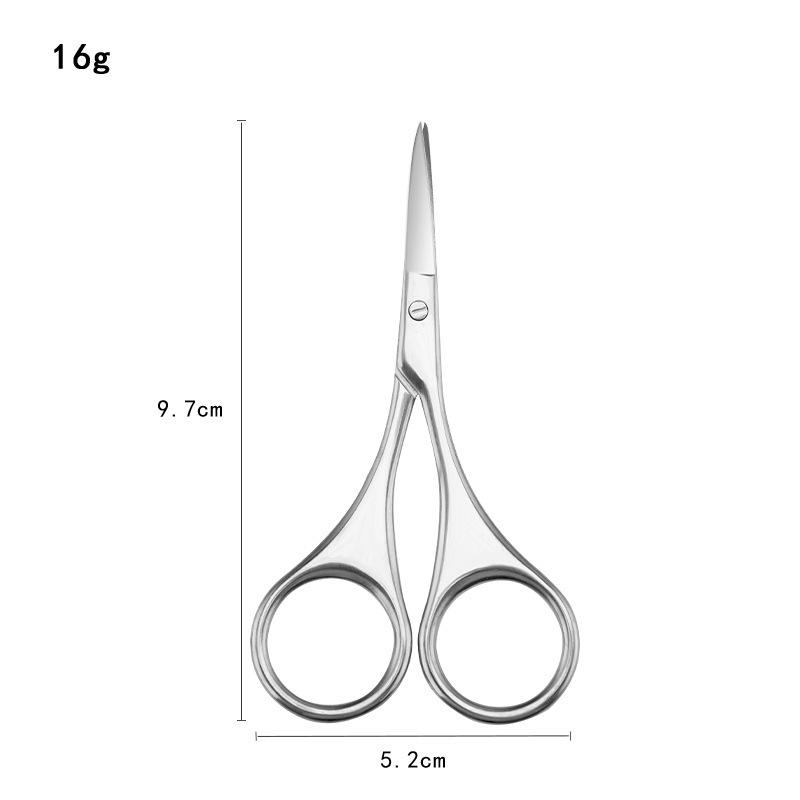 Russian-Style Stainless Steel Cuticle Nippers & Eyebrow Trimmers - Pointed Tip Beauty Scissors