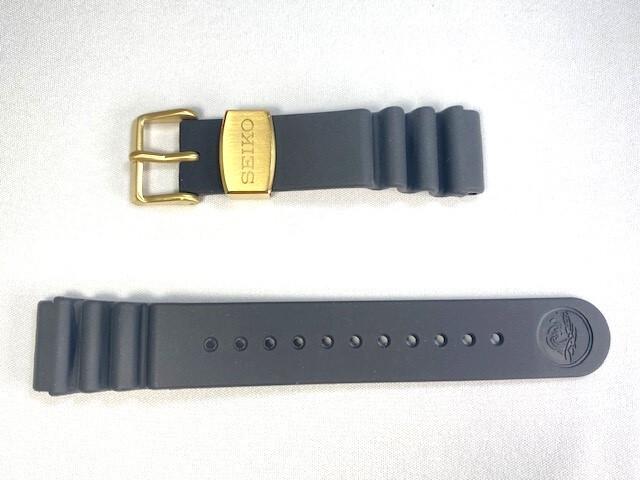 R00E023K0 SEIKO 22mm Prospex Genuine Silicone Band Black for Via SBDB008/5R65-0AJ0 (Ships Nekoposu)