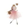 Heart-Crowned Angel Ornament: Cute Fairy Tale Christmas Tree Decoration