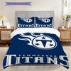 Set Copripiumino Trapuntato con Fantasia Tennessee Titans Federa Decorazione per la Casa Regalo di Compleanno (1 * copripiumino + 2 * federa, senza nucleo)