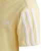 Adidas Essentials Short Sleeve DJ080 Almost 110 Kids' 3-Stripes T-Shirt Yellow/White (HN8884)