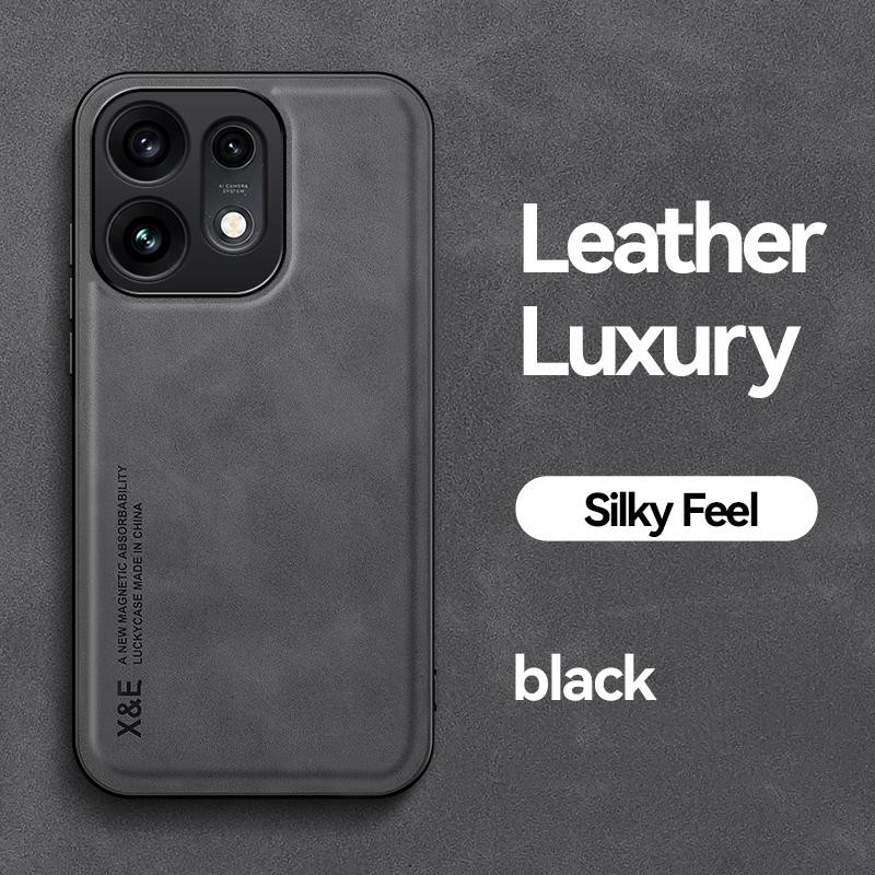 KEYSION Luxury Retro PU Leather Phone Case for OPPO Reno16 Pro 5G Silicone+PC Shockproof Phone Cover for OPPO Reno16 F 16 FS 5G
