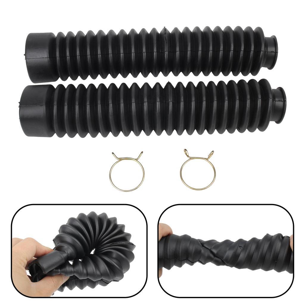 DirtBike Motorcycle Front Fork Dust Boots Rubber Jacket Cover For Honda YAMAHA KTM BETA KAYO BSE Universal Supermoto Modified