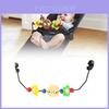Cozy Wooden Baby Rocking Chair Toy Stand With Colorful Plush Toys For Infant Enjoyment