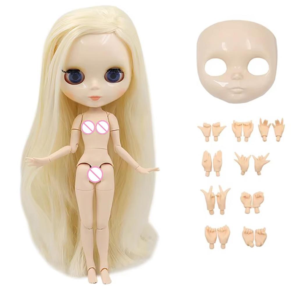 ICY DBS panenka Blyth Bílá pleť Lesklá tvář Matná tvář Kloubové tělo se sadou rukou A&B 1/6 bjd vhodné pro DIY make-up Speciální cena