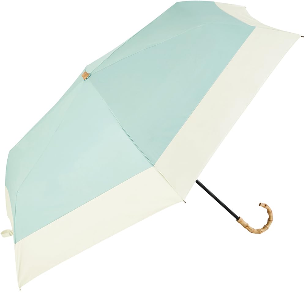 Because Folding Sun and Rain UV Light PU Large Tote Umbrella, Umbrella, Women's, Protection, Blocking, Two-Tone Bag, Mini, Green, B-093749