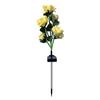 Garden Solar Rose Light Outdoor with Solar Faux Roses Lights Color Changing