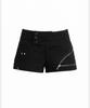 Soea Clip Zip Placket Short Pants (Black)