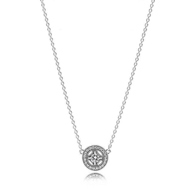 Tone Pan Model Hearts Of Winter Forever For Women Classic Vintage Allure Fairytale Tiara Glamour NecklaceVintage Necklaces