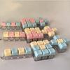 Bunte Tastatur Fidget Spielzeuge für Erwachsene Kinder, 1459 Tasten Pastell Tastatur Clicker Schlüsselanhänger für Arbeitsstressabbau Angst