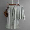 Women's Two-piece Set, Solid Color Simple Fashion Casual Loose Sweater Set