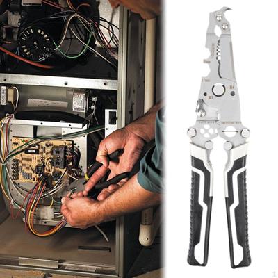 Foldable Wire Stripper Crimper Plier Crimping Tool Hand Cutter for Industrial Winding