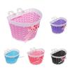 2x Childs Kids Girls Bowknot Basket Decoration With Flowers Inch)