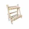 Kleine standaard Minimalistisch Scandinavisch Ontwerp 2-laags Houten Plank Massief Hout Laag Ladder voor Balkon,