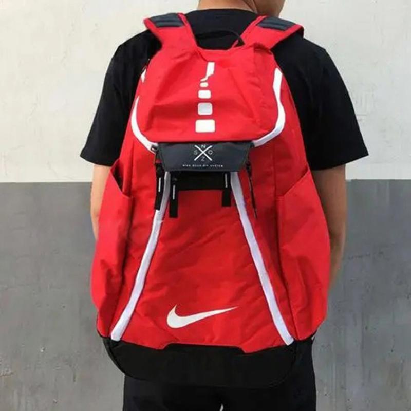 Nike Polyester Backpack Regular Men's Red Casual