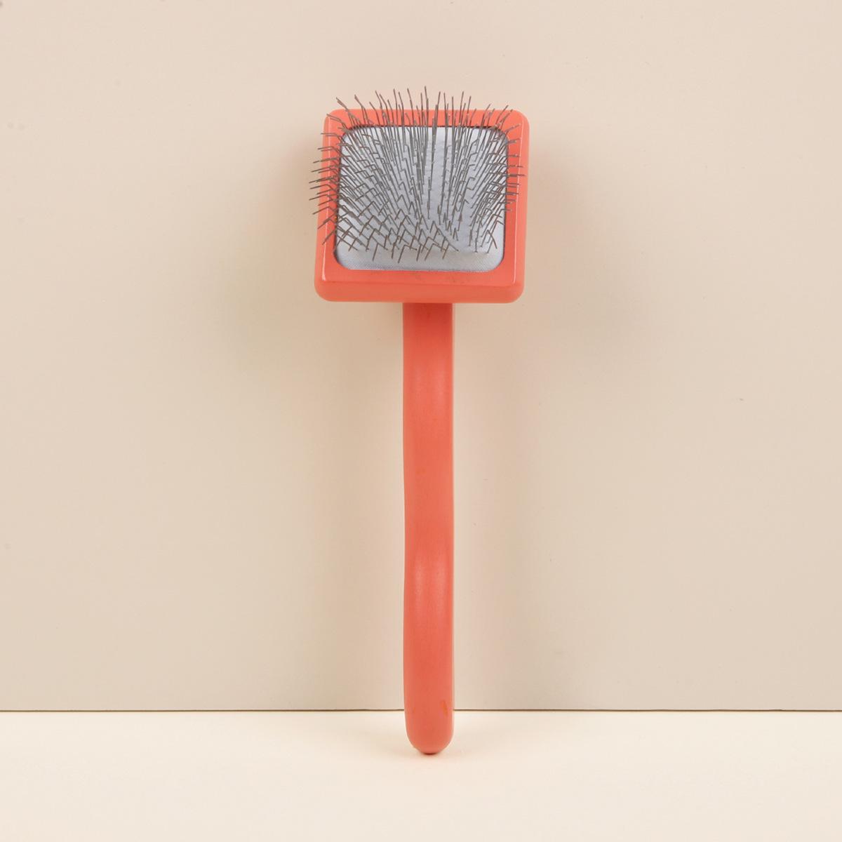 

Large Dog Deshedding Needle Comb for Long-Haired Dogs - Fluffy Fur Grooming Tool to Remove Loose Hair OPP Bag Packaging