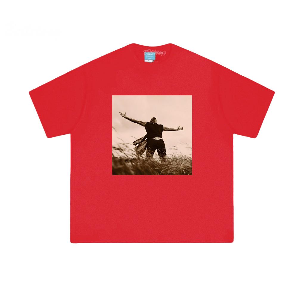 

Chris Brown Holy BlindfoldT-shirt Hip Hop Tshirt Gothic Tee-shirt Sleeve Clothes 100% Cotton Tops XXL червоний