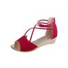 Korean Version Wedges Platform for Women with Low-heeled Shoes Fish Mouth Women Sandals