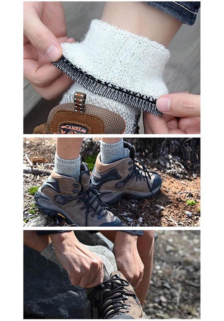 Zhuohe Classic Merino Wool Socks - Large European Size for Mountain Climbing & Hiking