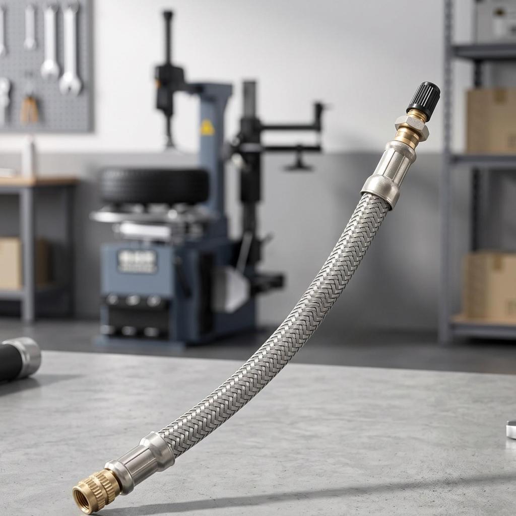 Inflation Tool Rust-Resistant Tire Pump Replacement Hose Portable for Garage