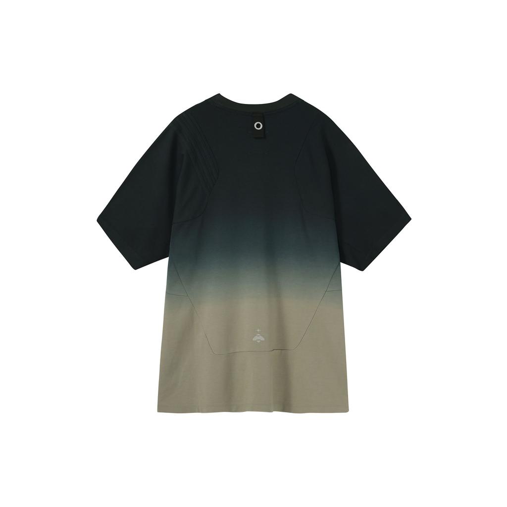 Adidas Originals X Hamcus Collaboration SS23 Gradient Crew Neck Short Sleeve T-Shirt Unisex Tops Charcoal-Black HY4192