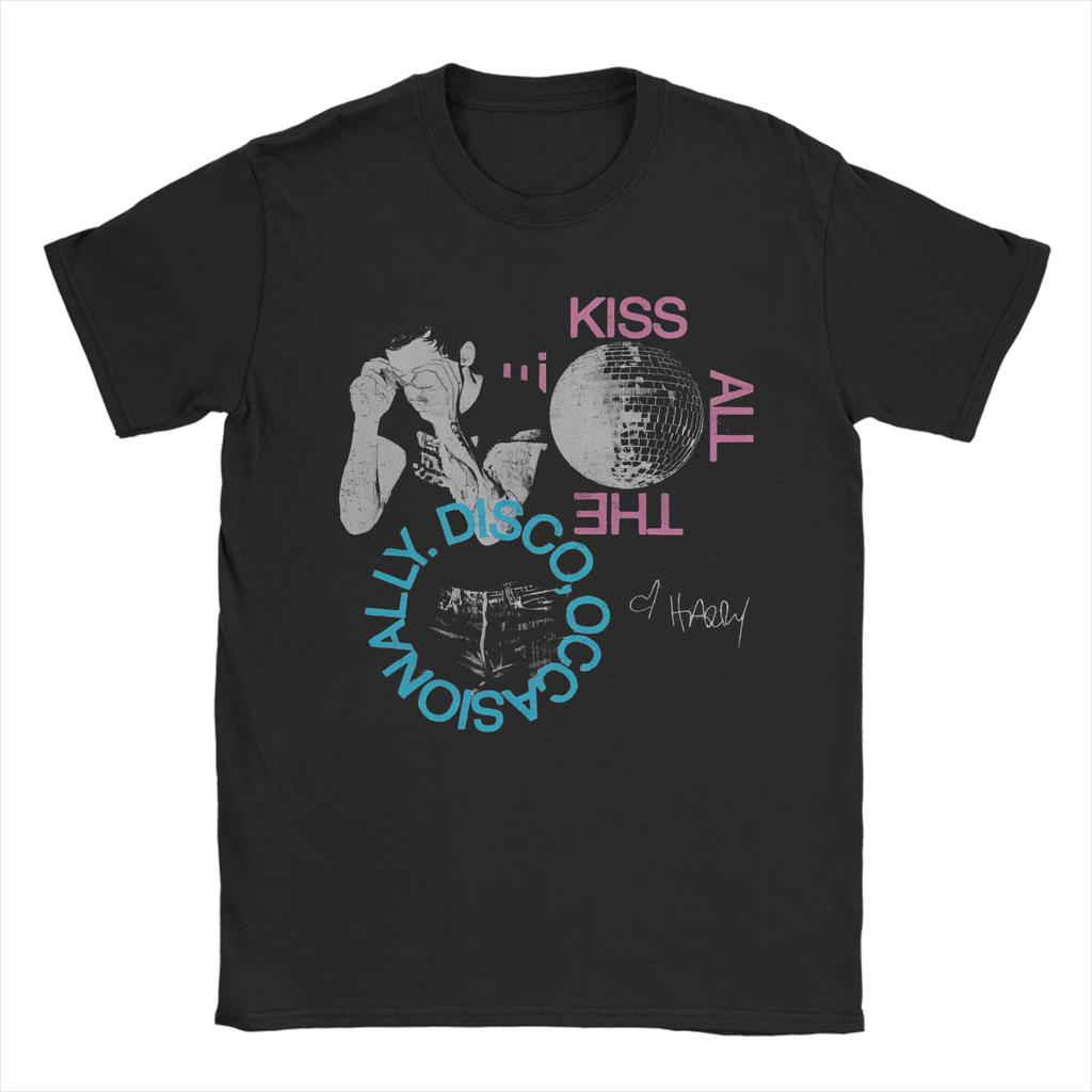 Unisex Unisex Kiss All The Time Disco T Shirts Harrys Music Styles 100 Cotton Clothes Vintage Short Sleeve Tees Gift Idea TShirts