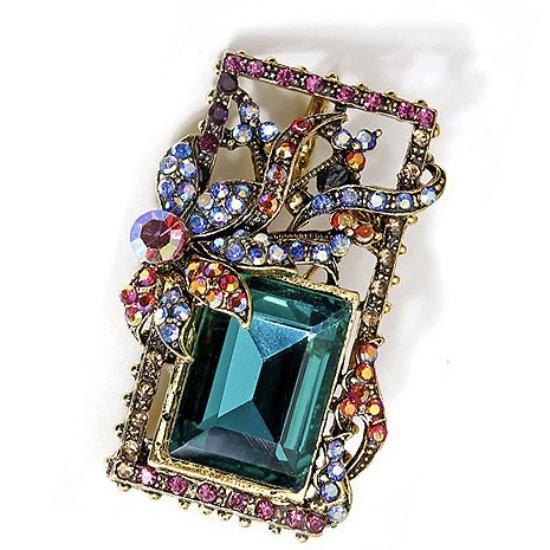Foreign Trade Baroque Crystal Brooch Brooch Brooch Fashion Sweater Accessories Atmospheric Pin