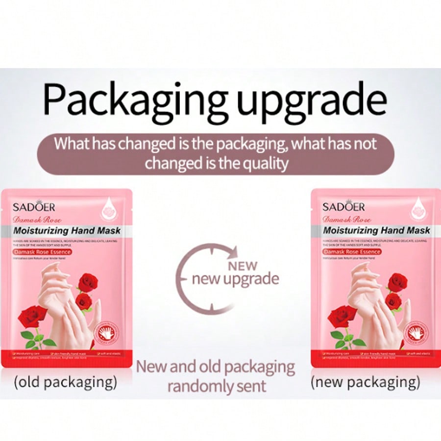 1Pair Rose Moisturizing Hand Mask/Goat Milk Nicotinamide Hand Mask/Lavender Exfoliating Foot Mask,Ha