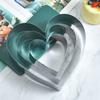 3Pcs/set Love/Round/Flower Mousse Ring Mould Stainless Steel Fondant Pastry Cake Biscuit Decorating Baking Tool Kitchen Bakeware