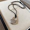 Love Pendant Necklace Internet Celebrity Fashion Versatile Sweater Chain High Sense Jewelry