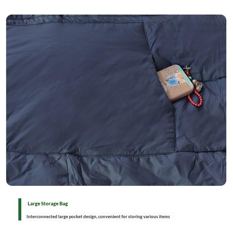 Erwachsenen-Umhang-Schlafsack Winddicht Kältebeständig Warm Auto Notfall Polyester 200cm Schal-Stil