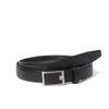 30mm Embossed Leather Buckle Belt FREE Size Belt, Wide, (long Size), Men's, JLMB442L, Black,