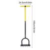 Yard Aerator Lawn Aerator Spikes Aerating Tool Ergonomic T-Handle Garden Scarifier With Wide Foot Plate For Landscaping Farming