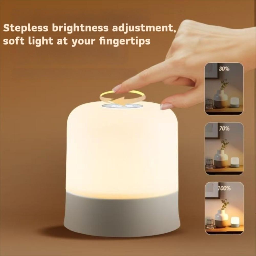 Creative Touch screen LED Night Light Bedroom Decor Soft Light Touch Night Lamp Gift USB Rechargeable Table Lamp Bedroom