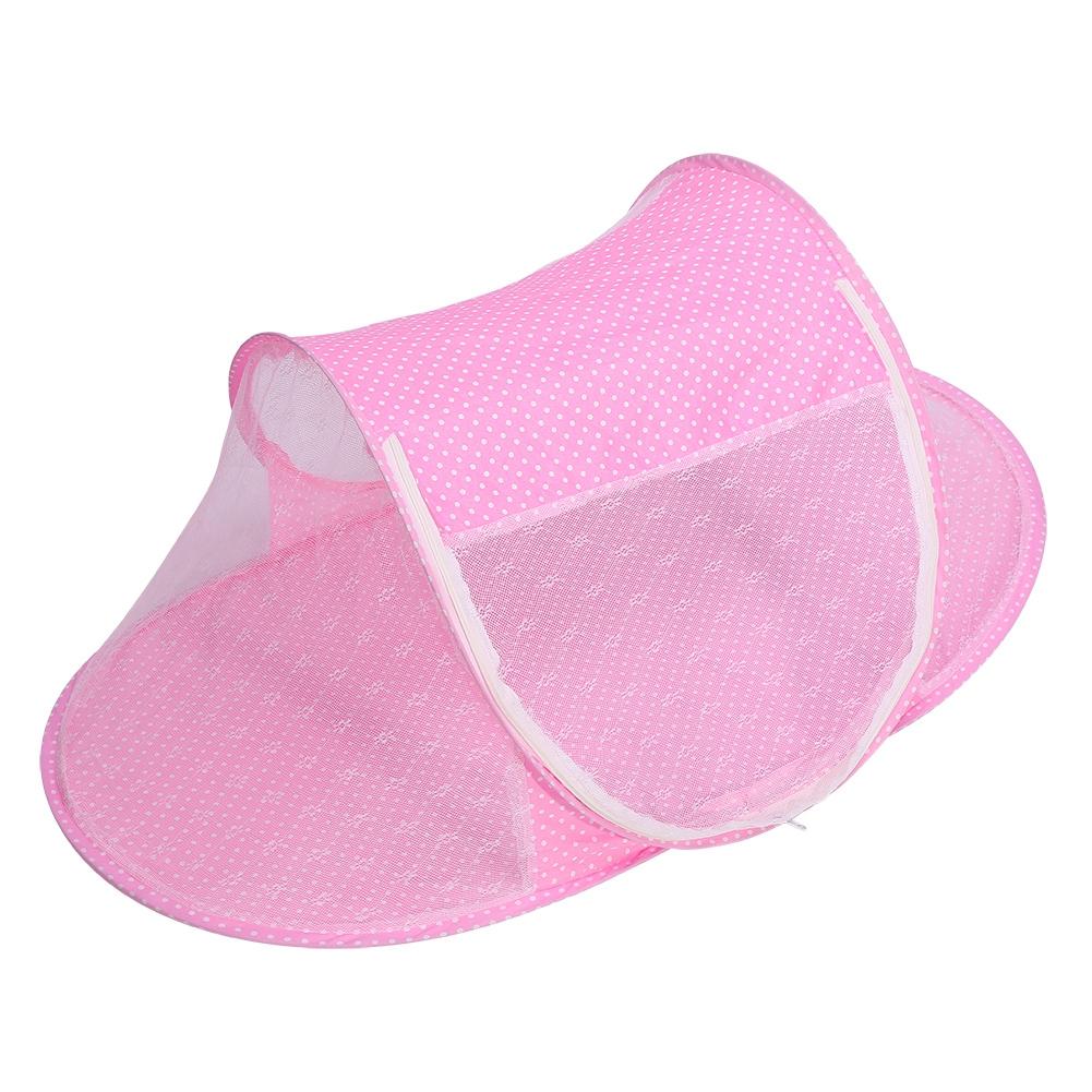 2Colors Baby Infant Newborn Foldable Nursery Crib Bed Cot Netting Canopy Mosquito Net Tent