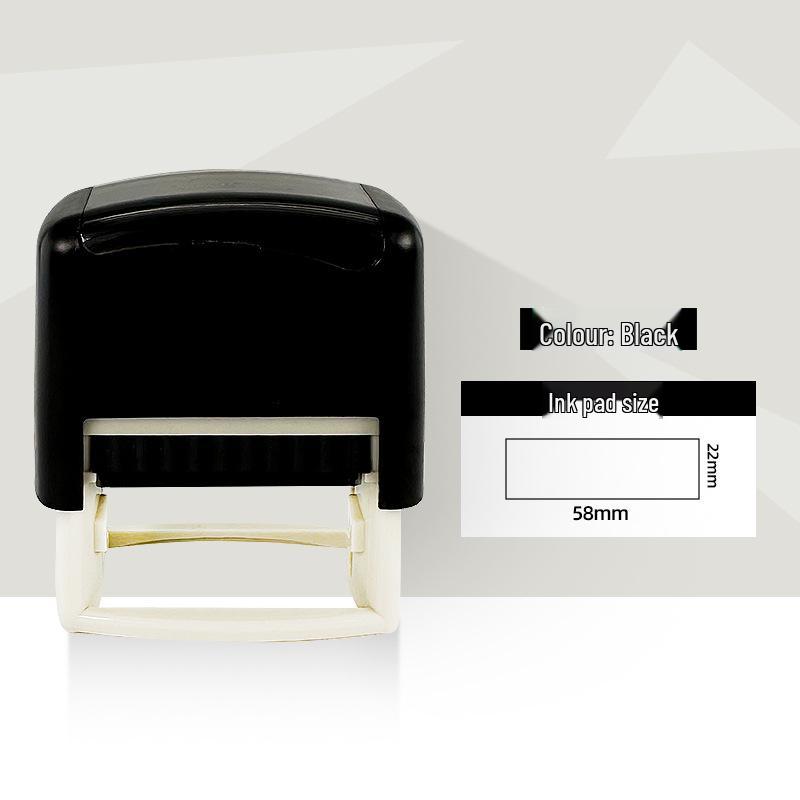 Universal Flip-Top Self-Inking Stamp with Auto Rebound Pattern