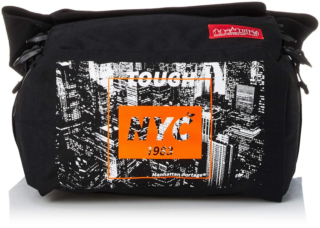 Genuine Product Backpack Silvercup Backpack NYC Print 2021SS Black [Manhattan Portage] [Official]